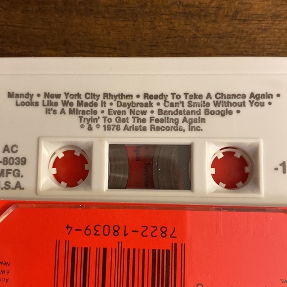 Barry Manilow vintage cassette tape - Picture 3 of 7